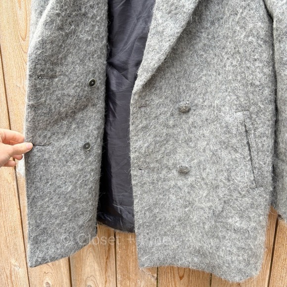 Sezane x Madewell Octave Wool Blend Longline Double Breasted Blazer Coat Small - Picture 6 of 17